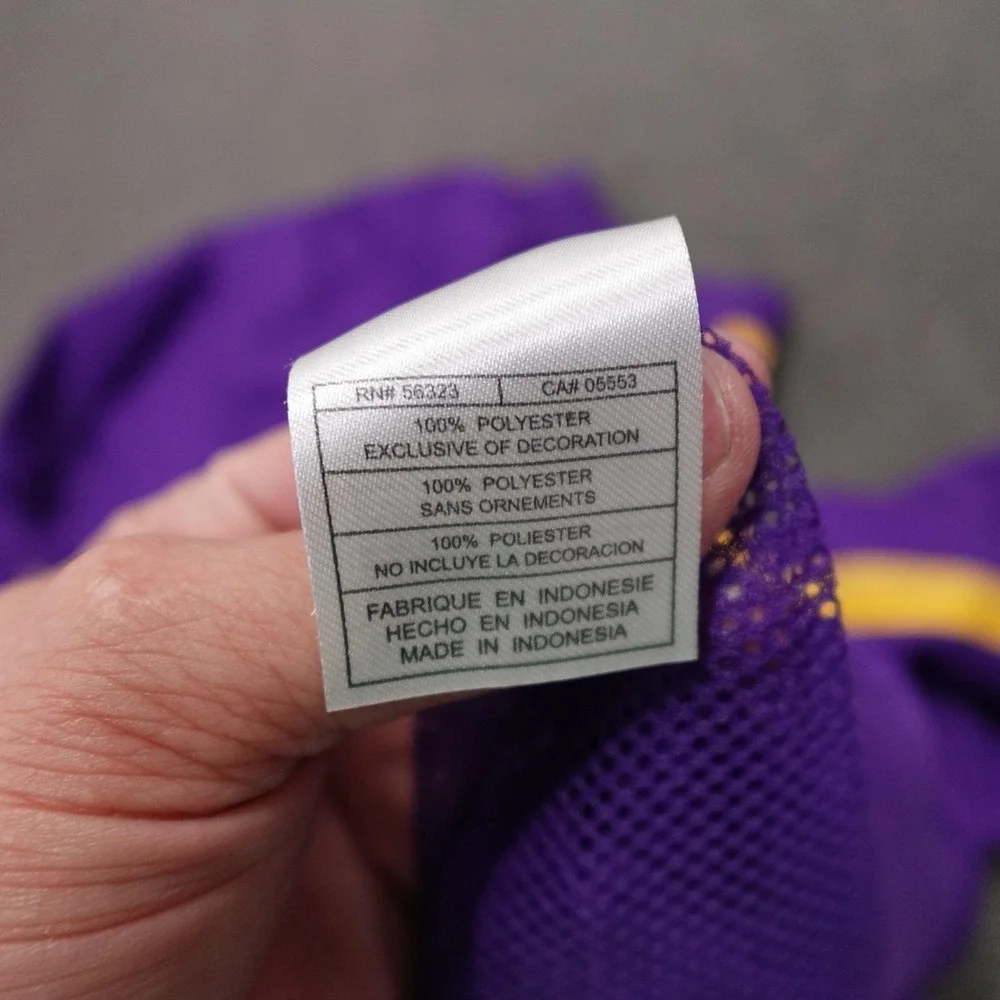 Vintage LSU Tigers Jacket XL Purple NCAA Football Nike Quarter Zip Swoosh Y2K
